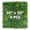 Artificial Hedge Boxwood Panel Faux Green Wall Panels With Diverse Leaves For Home Garden Wedding 7