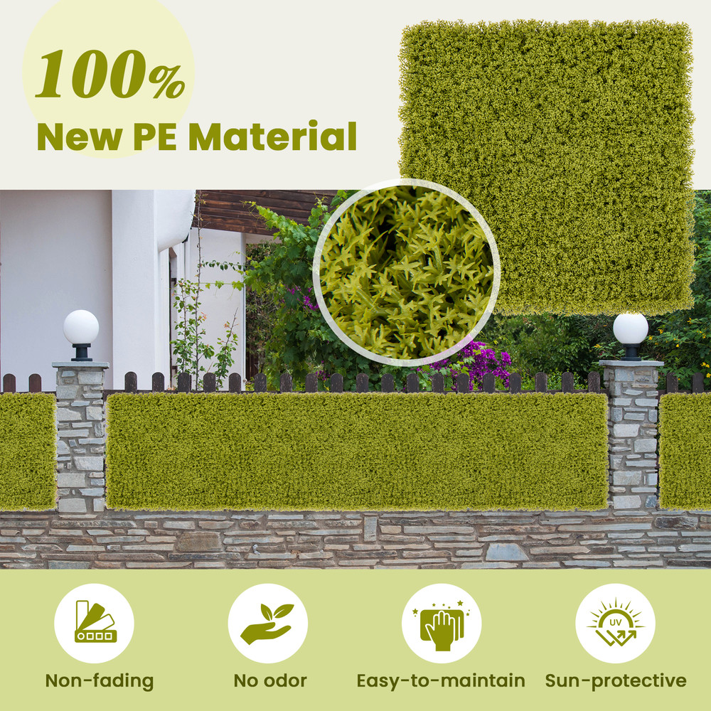 Faux Grass Wall Panels For Garden Yard Or Balcony Realistic Artificial Hedge For Outdoor Decor  Pri 4