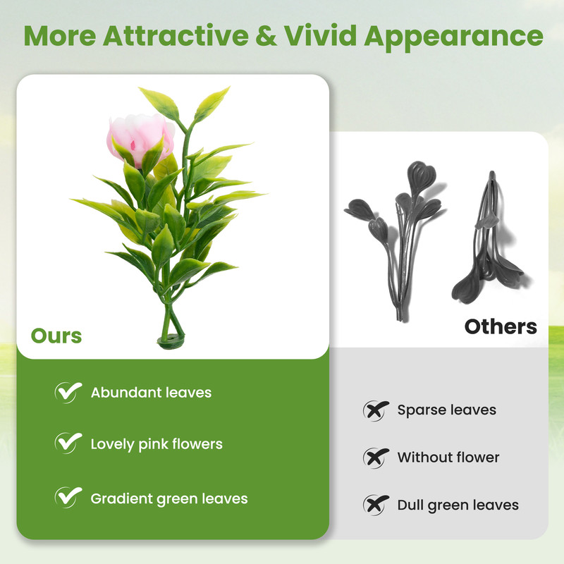 Artificial Plant Topiary Balls Realistic Faux Decorative Balls With Pink Flowers For Home Wedding P 5