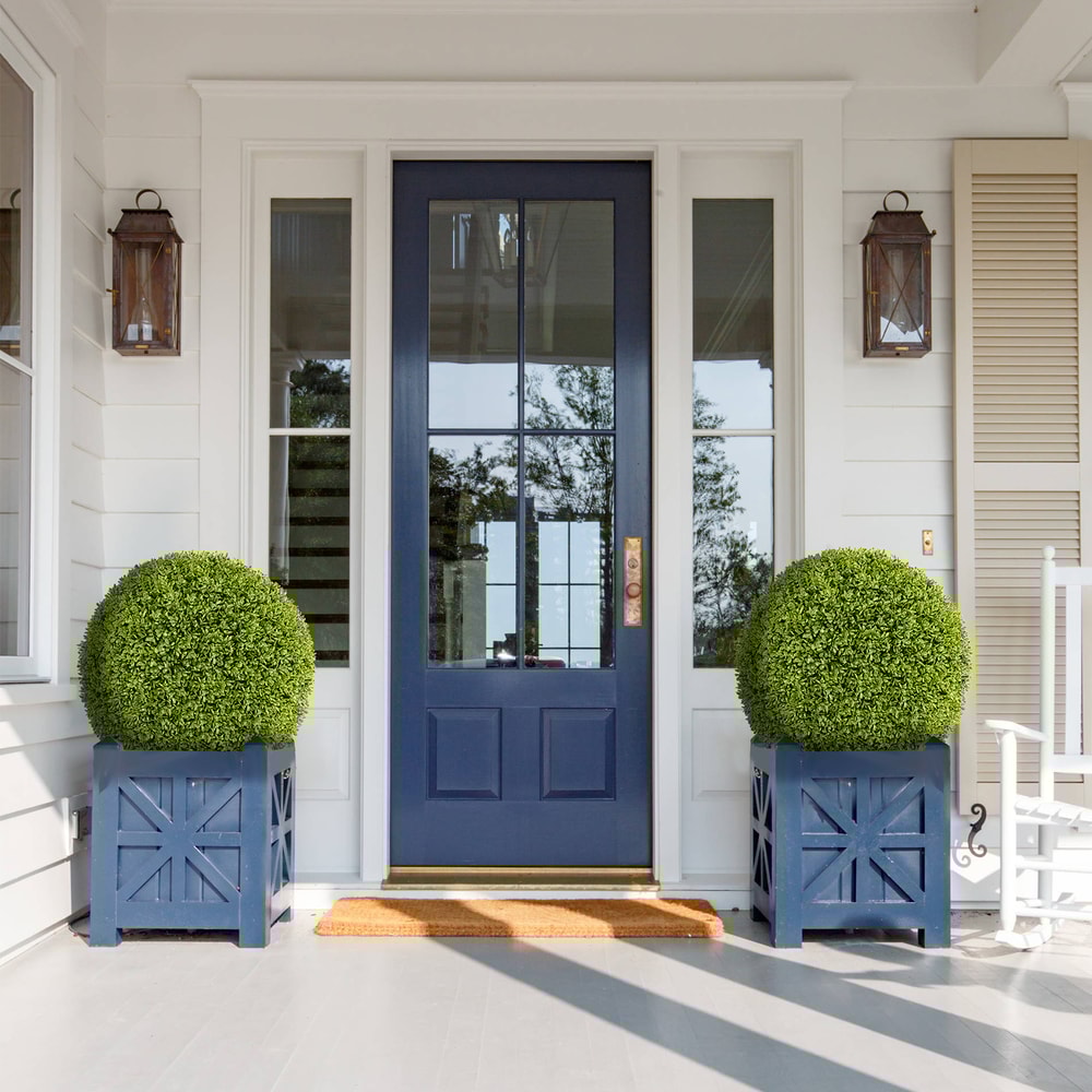 Set Of UVProtected Artificial Topiary Balls For Patio Garden Front Porch Backyard Outdoor Home Dec 1