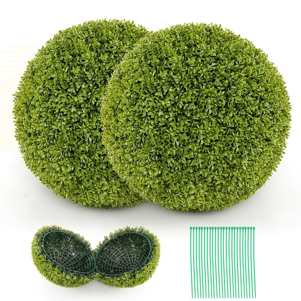 Set Of UVProtected Artificial Topiary Balls For Patio Garden Front Porch Backyard Outdoor Home Dec 0