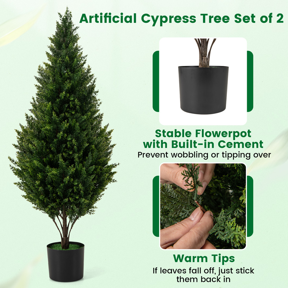 Artificial Topiary Trees For Front Porch And Indoor Outdoor Decor Realistic Faux Cedar Trees In Sta 6