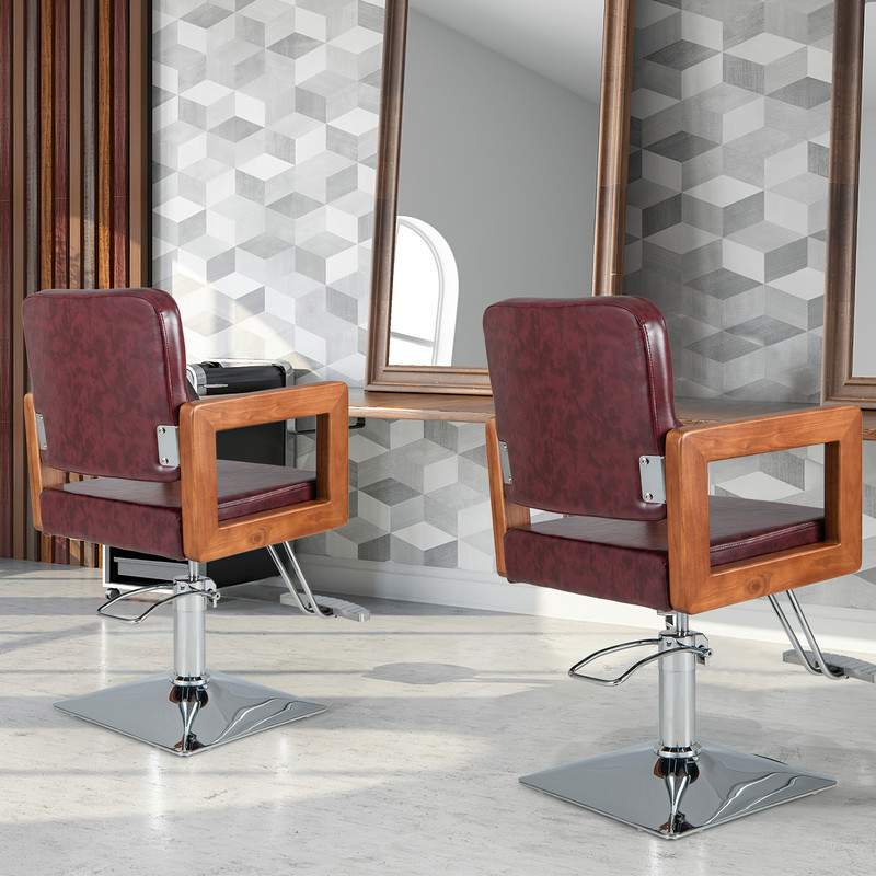 Hydraulic Barber Chair Salon Chair For Hair Stylist  360 Swivel Adjustable Height  Headrest 1