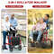 Folding Rollator Walker with 8 Inch Wheels and Seat Lightweight, Adjustable & Durable Mobility Aid
