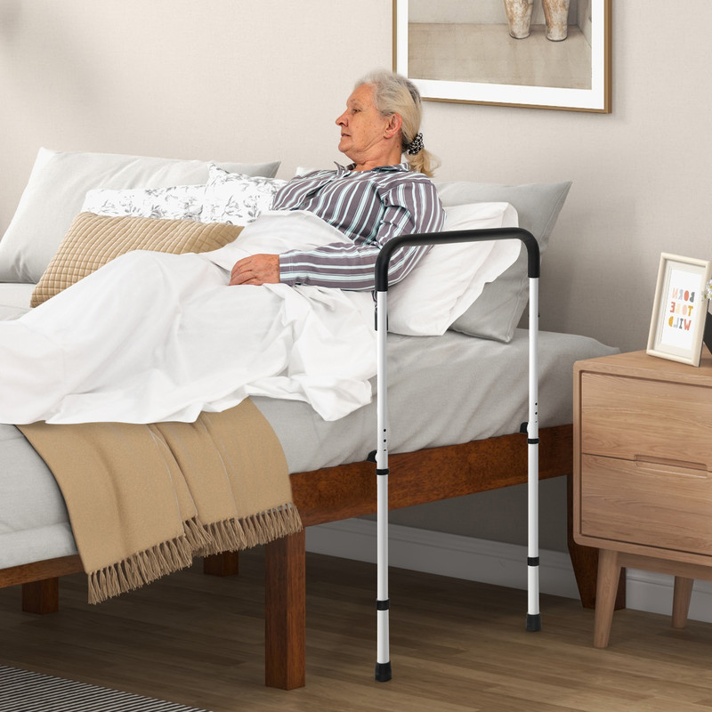 Adjustable Bed Assist Rail for Fall Prevention Heavy Duty Support for Elderly & Rehab Patients