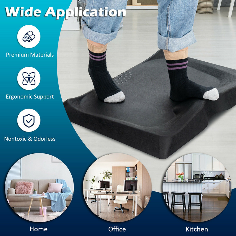 Ergonomic Portable AntiFatigue Mat With Diverse Terrain  Massage Points For Office  Home Standing D 3