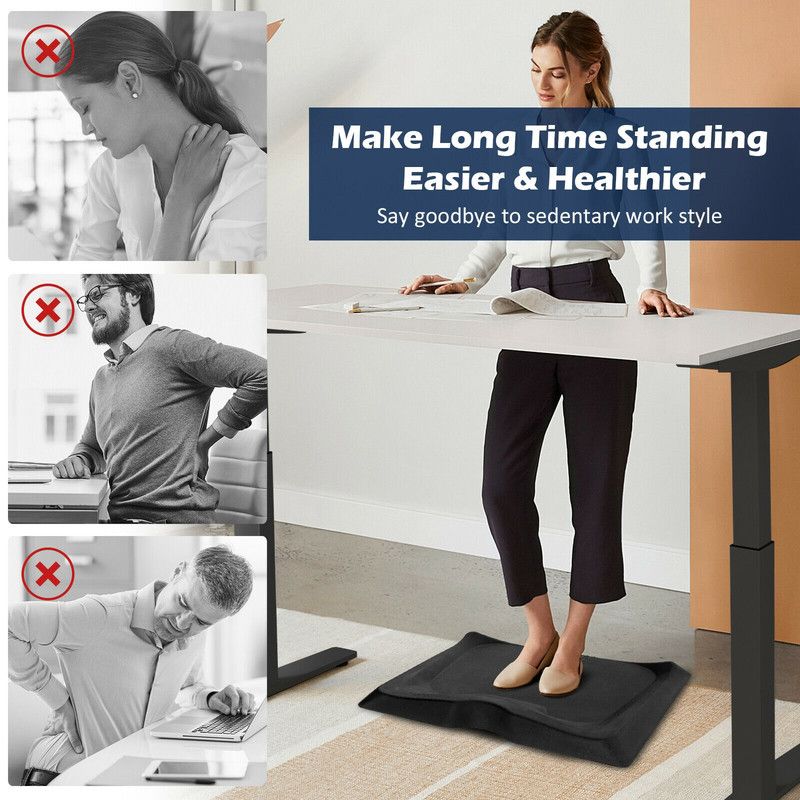 Ergonomic Portable AntiFatigue Mat With Diverse Terrain  Massage Points For Office  Home Standing D 4