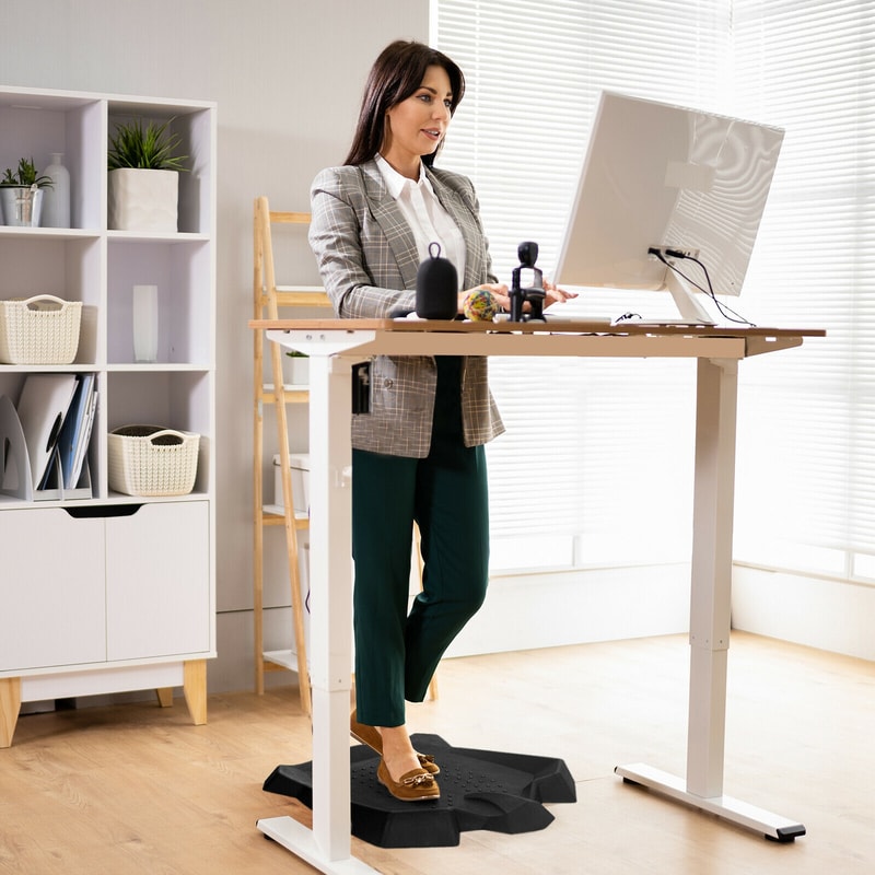 Ergonomic Portable AntiFatigue Standing Mat With Massage Points Terrain Ramps Cushioned Floor Mat 2