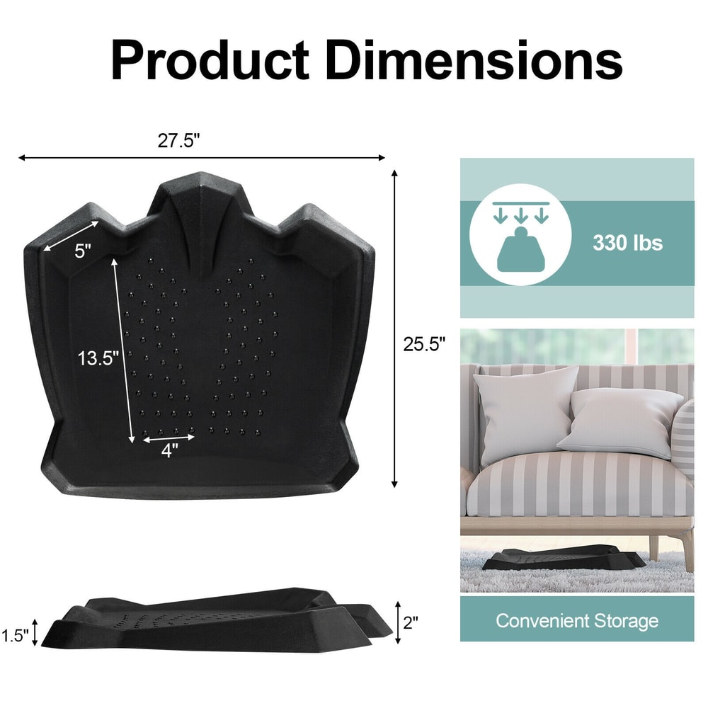 Ergonomic Portable AntiFatigue Standing Mat With Massage Points Terrain Ramps Cushioned Floor Mat 6