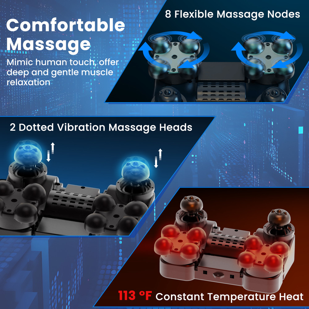 Foot And Calf Massager With Heat Shiatsu Vibration Massage Machine For Pain Relief Perfect Gift Fo 3