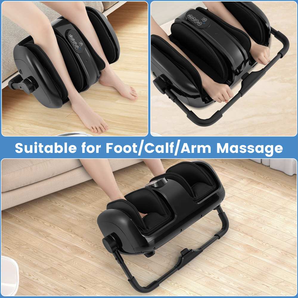 Electric Foot And Calf Massager With Heat Compression And Shiatsu Massage For Pain Relief Improved  1