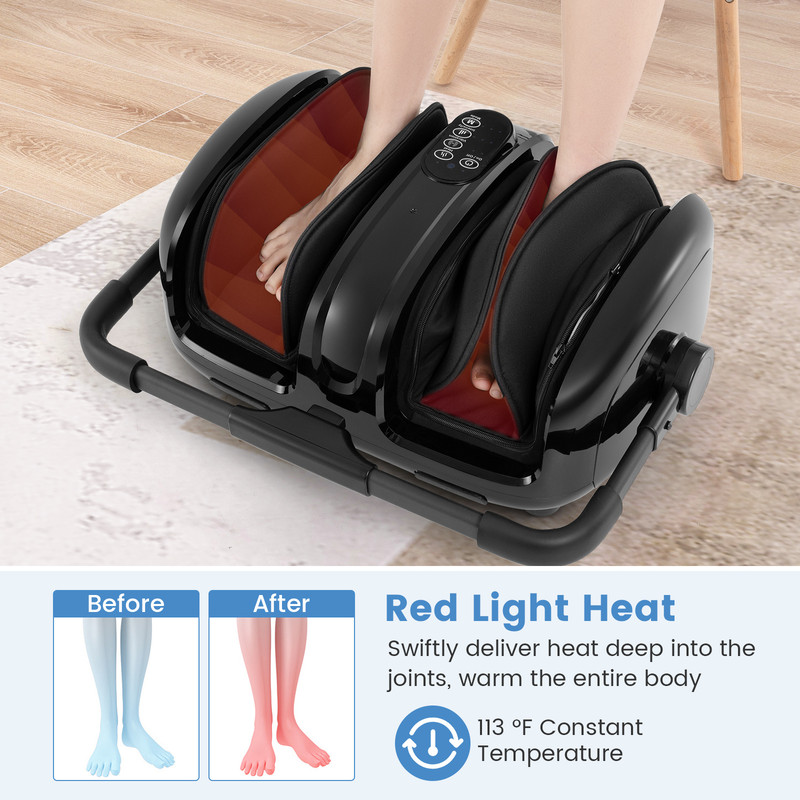 Electric Foot And Calf Massager With Heat Compression And Shiatsu Massage For Pain Relief Improved  6