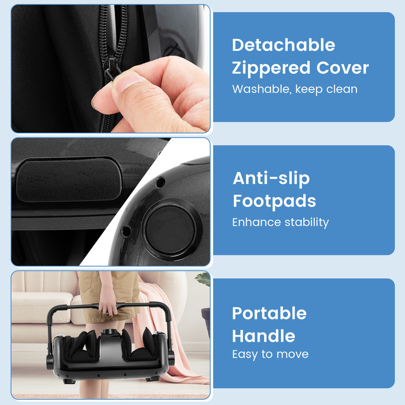 Electric Foot And Calf Massager With Heat Compression And Shiatsu Massage For Pain Relief Improved  5