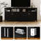 Kitchen Buffet Server Sideboard Storage Cabinet With 2 Doors And Shelf Ample Storage Modern Design 3
