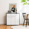 Buffet Sideboard Storage Cabinet with Spacious Table Top – Sturdy 3-Door Kitchen & Dining Organizer