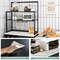 Modern Kitchen Bakers Rack With Freestanding Wine Rack Glass Holder Drawer Storage Shelves Ideal F 4
