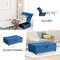 Multifunctional Folding Ottoman Sleeper Bed with Mattress, Guest Bed & Compact Sofa Bed for Office or Living Room
