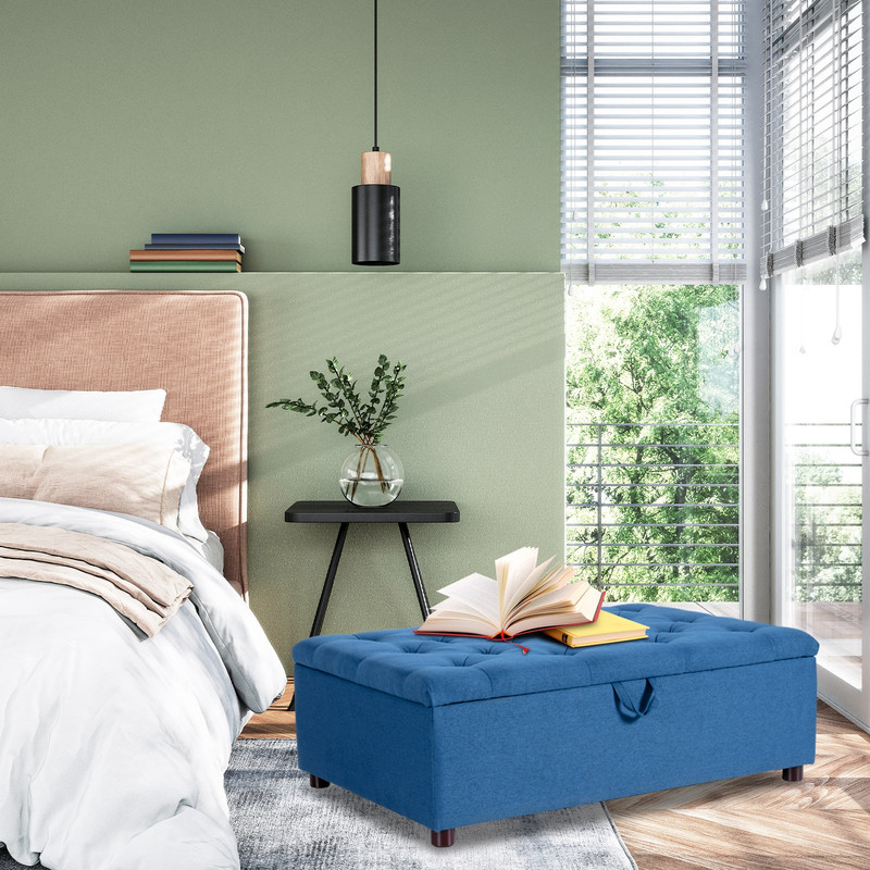 Multifunctional Folding Ottoman Sleeper Bed with Mattress, Guest Bed & Compact Sofa Bed for Office or Living Room