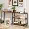 Patented Large Free Rotating Sofa Side Table With Wheels And Storage Shelf MultiAngle Couch Desk Wi 1