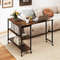 Patented Large Free Rotating Sofa Side Table With Wheels And Storage Shelf MultiAngle Couch Desk Wi 2