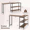 Patented Large Free Rotating Sofa Side Table With Wheels And Storage Shelf MultiAngle Couch Desk Wi 6
