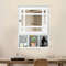 Modern Wall Mounted And Mirrored Bathroom Cabinet Medicine Storage Cabinet With Adjustable Shelves  1