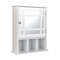 Modern Wall Mounted And Mirrored Bathroom Cabinet Medicine Storage Cabinet With Adjustable Shelves  0