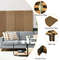 Decorative Panel Folding Privacy Partition Room Divider With Rustproof Hinge Natural Woven Freestan 2