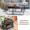 Modern Set Nesting Coffee Tables For Living Room Bedroom Side Pocket Storage Metal Frame 2