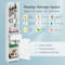 Tall Freestanding Bathroom Storage Cabinet With Open Shelves  Drawer White SpaceSaving Organizer 6