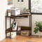 Triangle Corner Desk For Home Office Computer Desk With USB Charging Station PullOut Keyboard Tray  2