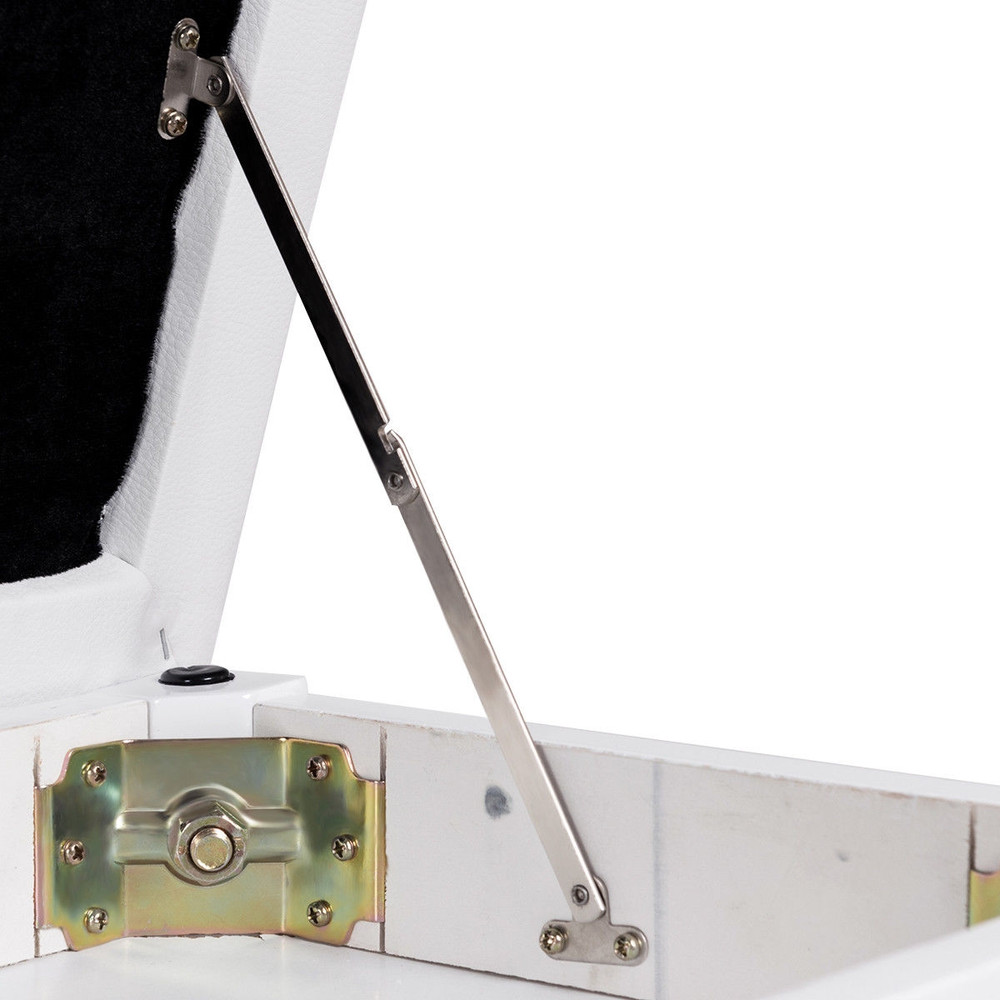 Premium Piano Bench, Solid Wood & PU Leather Keyboard Seat, Built in Storage, 360 lb Capacity