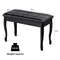 Premium PU Leather Piano Bench with Hidden Storage, Solid Wood Construction, Comfortable Padded Seat for Musicians & Te