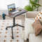 Adjustable Standing Desk with Wheels Gas Spring Lift,30 Tilt Desktop,Cast Aluminum Frame Ideal for Work,Study &Ergonomic