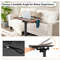 Adjustable Standing Desk with Wheels Gas Spring Lift,30 Tilt Desktop,Cast Aluminum Frame Ideal for Work,Study &Ergonomic