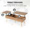 Coffee Table with 2 Hidden Compartments Split Design, Pneumatic Lift Mechanism, Multi Functional Storage for Living Room