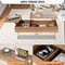 Coffee Table with 2 Hidden Compartments Split Design, Pneumatic Lift Mechanism, Multi Functional Storage for Living Room