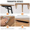 Coffee Table with 2 Hidden Compartments Split Design, Pneumatic Lift Mechanism, Multi Functional Storage for Living Room