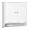 Wall Mounted Bathroom Storage Medicine Cabinet With Towel Bar SpaceSaving White MDF Organizer With  0