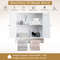 Wall Mounted Bathroom Storage Medicine Cabinet With Towel Bar SpaceSaving White MDF Organizer With  6