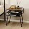 Modern Compact Side End Table With Storage Shelf SpaceSaving Small End Table For Sofa Couch Or Beds 2