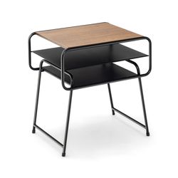 modern compact side end table with storage shelf, space-saving small end table for sofa, couch, or bedside placement