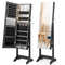 Freestanding Jewelry Cabinet With FullLength HD Mirror Large Storage Organizer With LED Lights 5