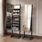 Freestanding Jewelry Cabinet With FullLength HD Mirror Large Storage Organizer With LED Lights 7