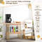 48 Inch 2-Tier Console Table with Gold Finished Frame, Elegant Hallway & Entryway Table with Marble-Textured Shelves