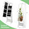 Freestanding Full Length LED Mirrored Jewelry Armoire With 6 Drawers White Large Storage Makeup Van 5