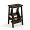 3-in-1 Rubber Wood Step Stool with Convenient Handle, Multi-Functional & Anti-Slip