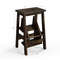 3-in-1 Rubber Wood Step Stool with Convenient Handle, Multi-Functional & Anti-Slip