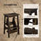 3-in-1 Rubber Wood Step Stool with Convenient Handle, Multi-Functional & Anti-Slip