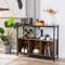 Modern Kitchen Buffet Sideboard With 3 Compartments Versatile Storage Cabinet For Dining Living Ro